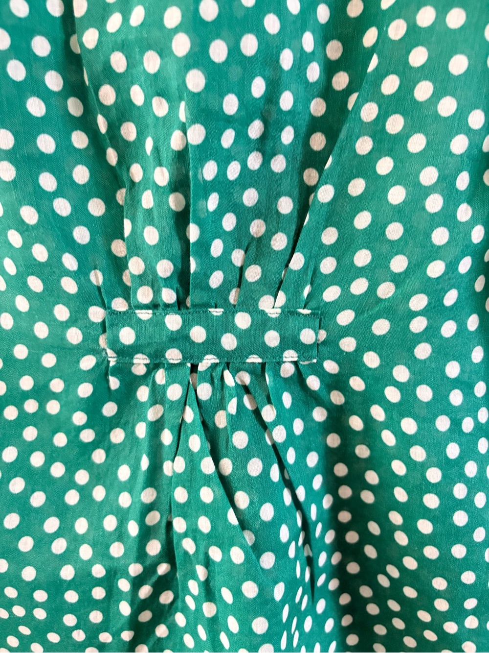 Trovata Faye Short Sleeve Ruffled V Neck Blouse In Lawn Dot S NWT - Picture 9 of 11